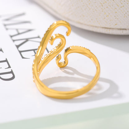 Octopus gevormde gouden ring