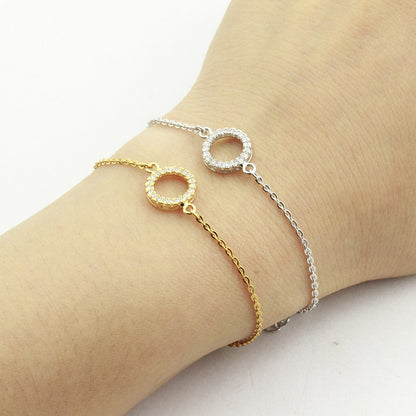 Geometrische ronde armband met kristallen