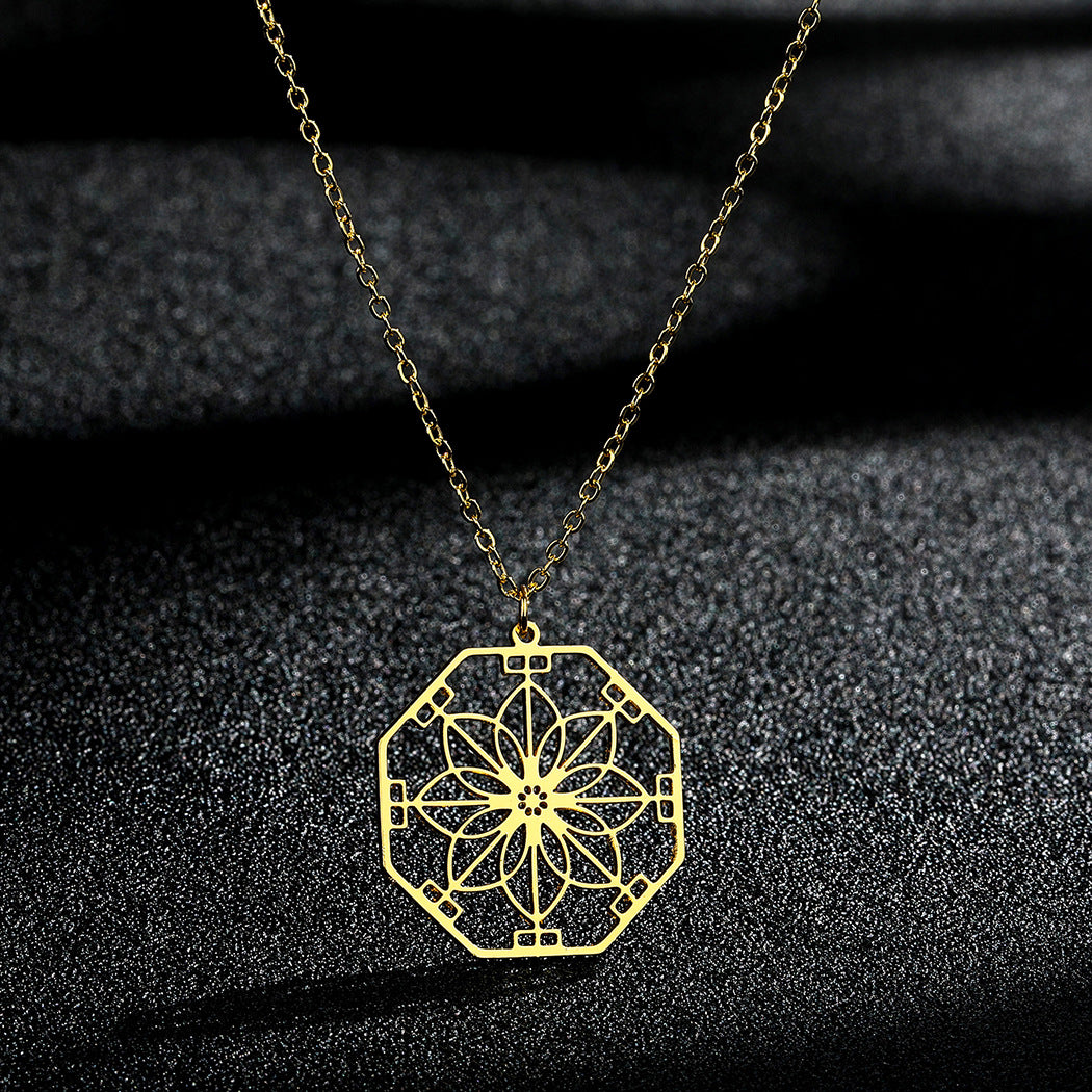 Mandala ketting in het Goud of Zilver