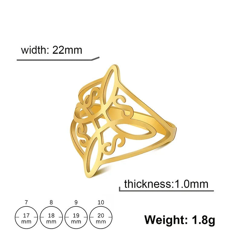 Verstrengelde Infinity Keltische Knoop Ring