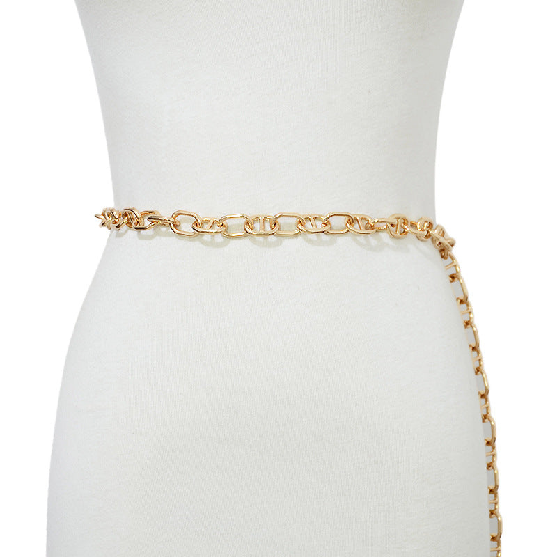 Casual gouden riem