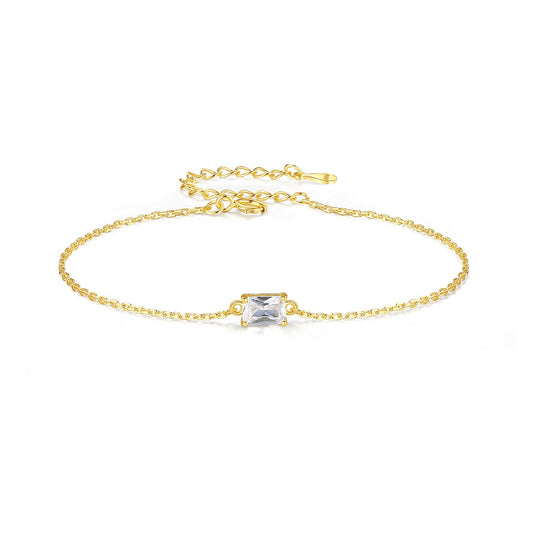 Elegant goud armbandje met diamant